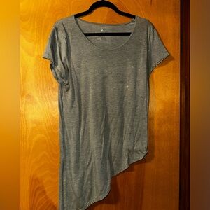 Juicy Couture Asymmetrical Hem Glitter Sparkle T Shirt Purple Womens XL